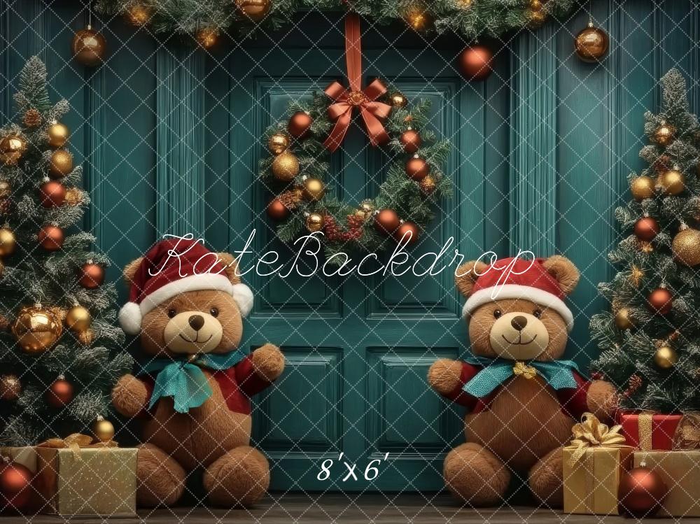 Kate Christmas Tree Teddy Bear Backdrop Designed by Lidia Redekopp