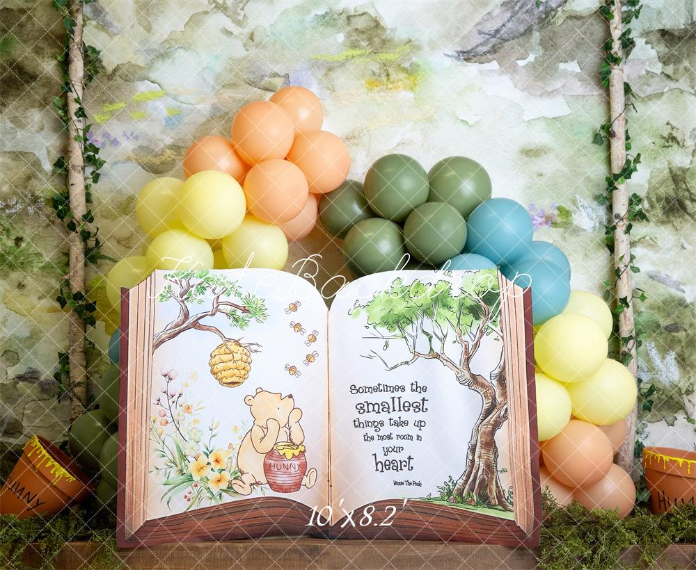 Kate Story Book Hunny Balloon Backdrop Designed by Megan Leigh Photography