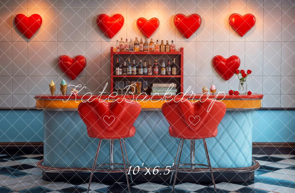 Bar Retro Heart Backdrop Designed by Emetselch