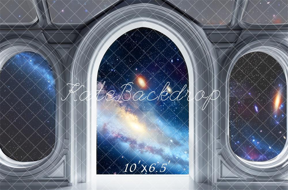 Fondo de Ventana Arqueada Espacial Galáctica Diseñado por Mini MakeBelieve