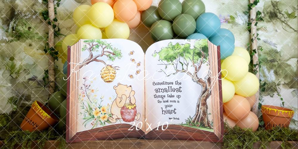 Kate Story Book Hunny Balloon Backdrop Designed by Megan Leigh Photography