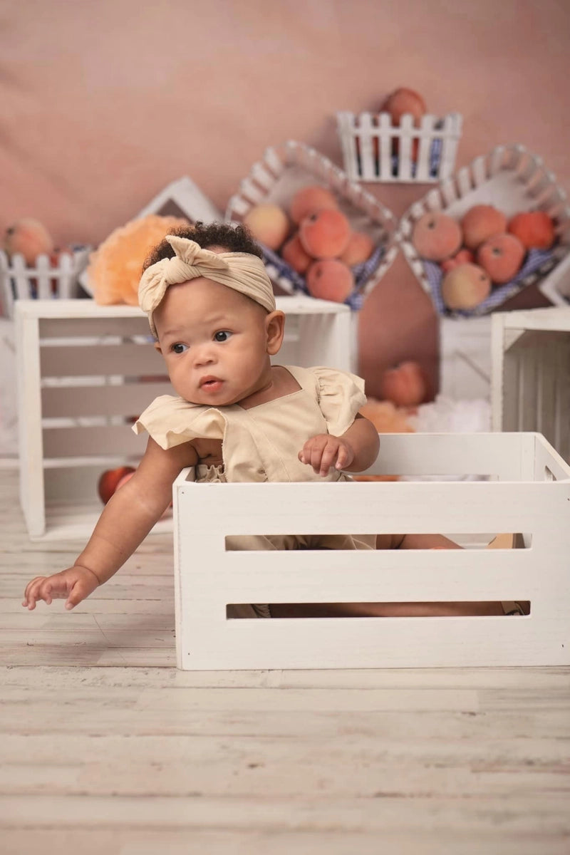 Kate Summer Peaches and Cream Backdrop for Children Designed By Mandy Ringe Photography