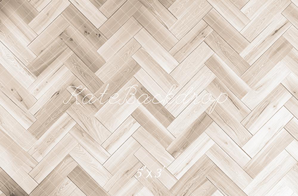 Herringbone Patroon Hout Foto Achtergrond Designed by Mini MakeBelieve