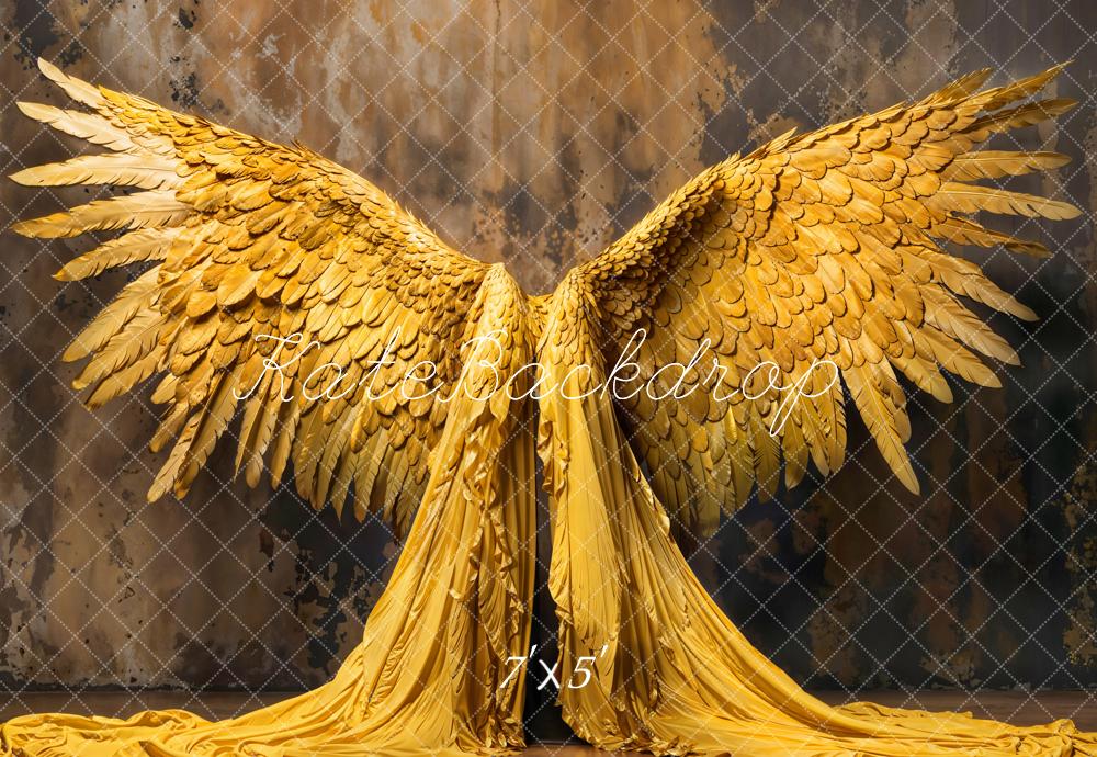 Kate Golden Angel Wings Backdrop Designed by Emetselch