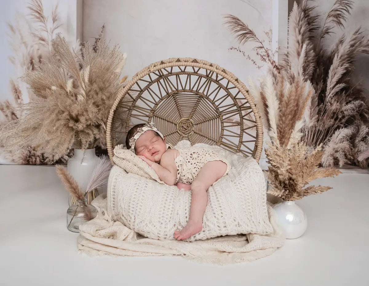 Kate Boho Arch Pampas Grass Backdrop Designed by Emetselch