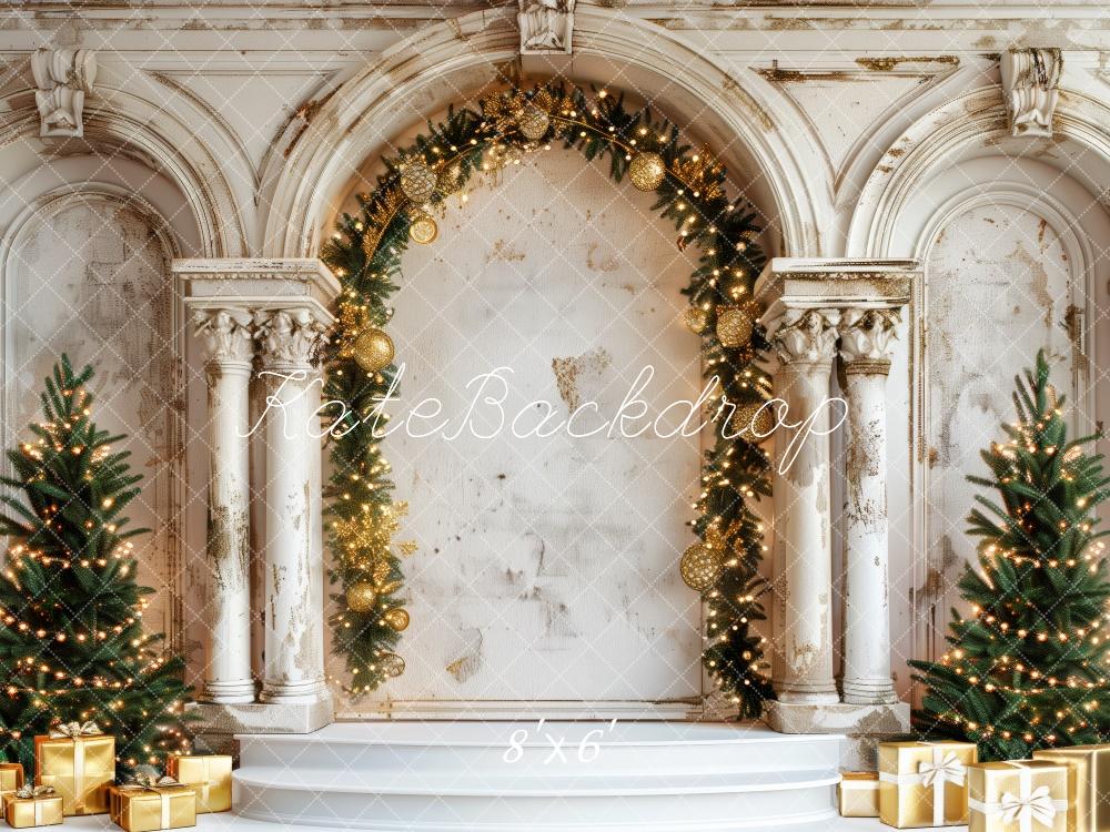 Kate Christmas Tree Vintage Arch Backdrop Designed by Patty Roberts