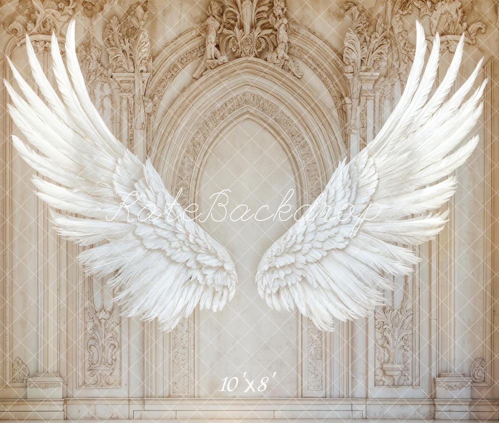 Kate Angel Wings Vintage Arched Wall Backdrop Designed by Emetselch