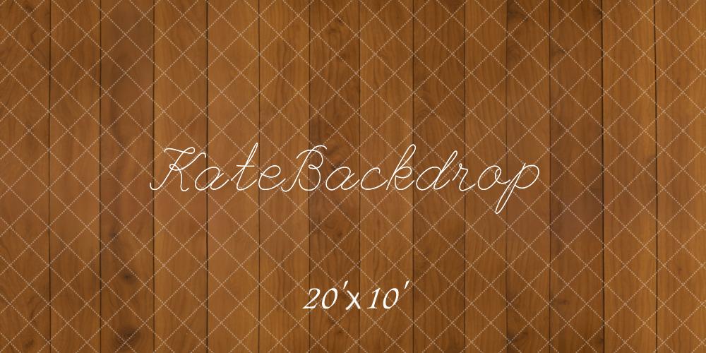 Kate Brown Wooden Plank Retro Floor Backdrop Designed by Kate Image