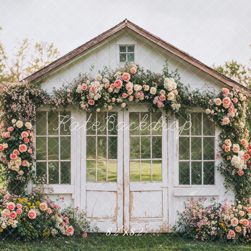 Fondo de Jardín Rústico de Flores de Primavera Diseñado por Emetselch