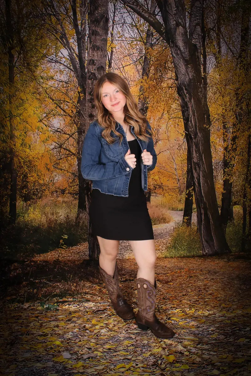 Kate Autumn Outdoor Forest Country Road Backdrop for Photography Designed by Lisa Granden