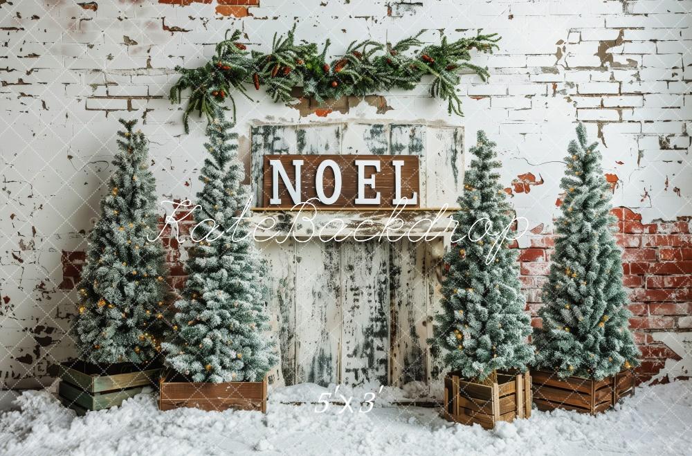 Kate Christmas Tree Noel Vintage Wall Backdrop Designed by Patty Roberts