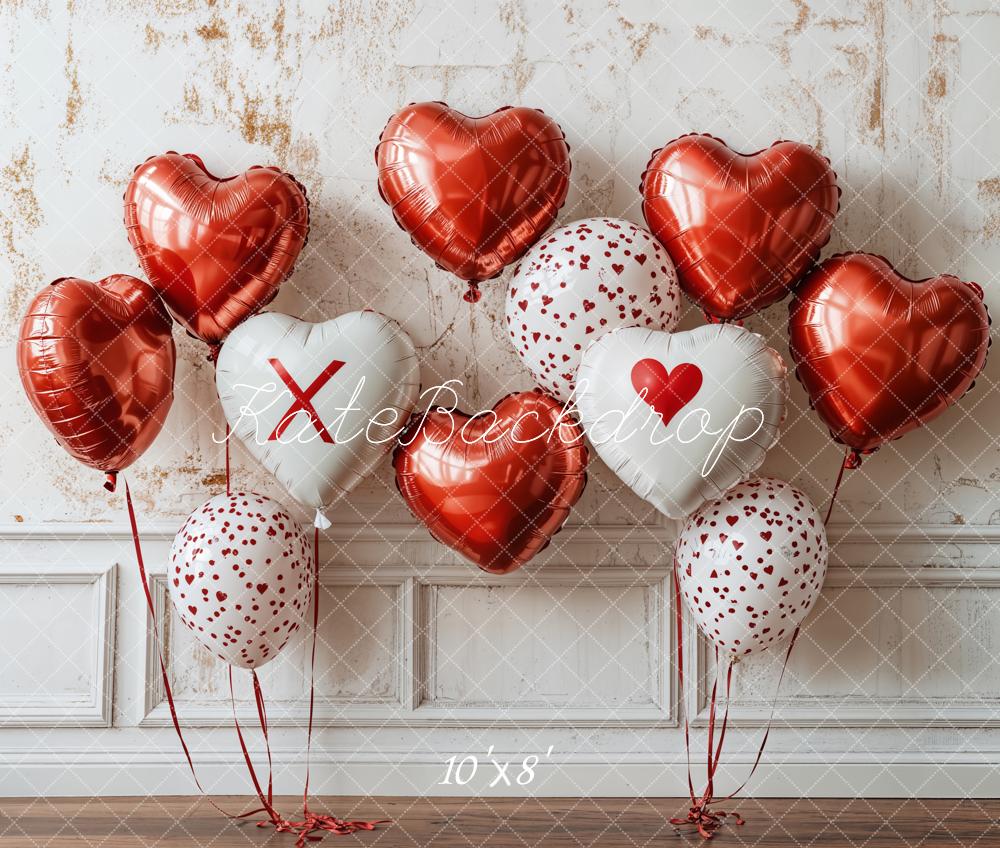 Kate Valentine Heart Balloon Wall Backdrop Designed by Emetselch