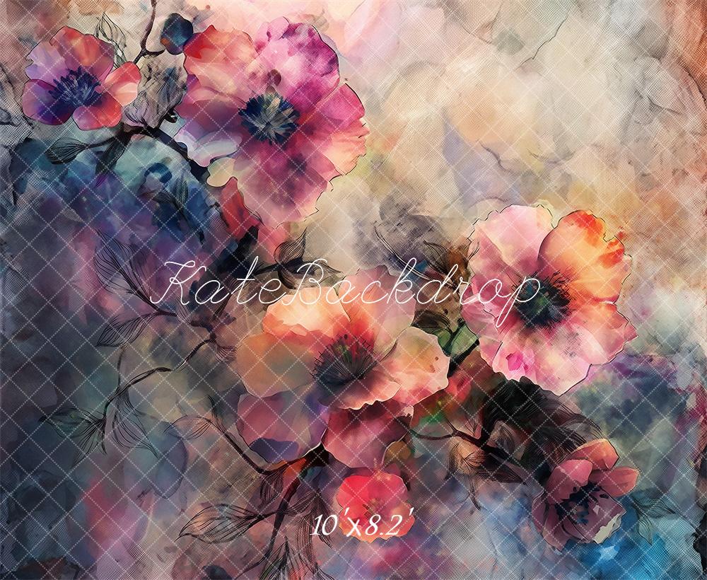 Fine Art Floral Vintage Foto Achtergrond Designed by Kerry Anderson