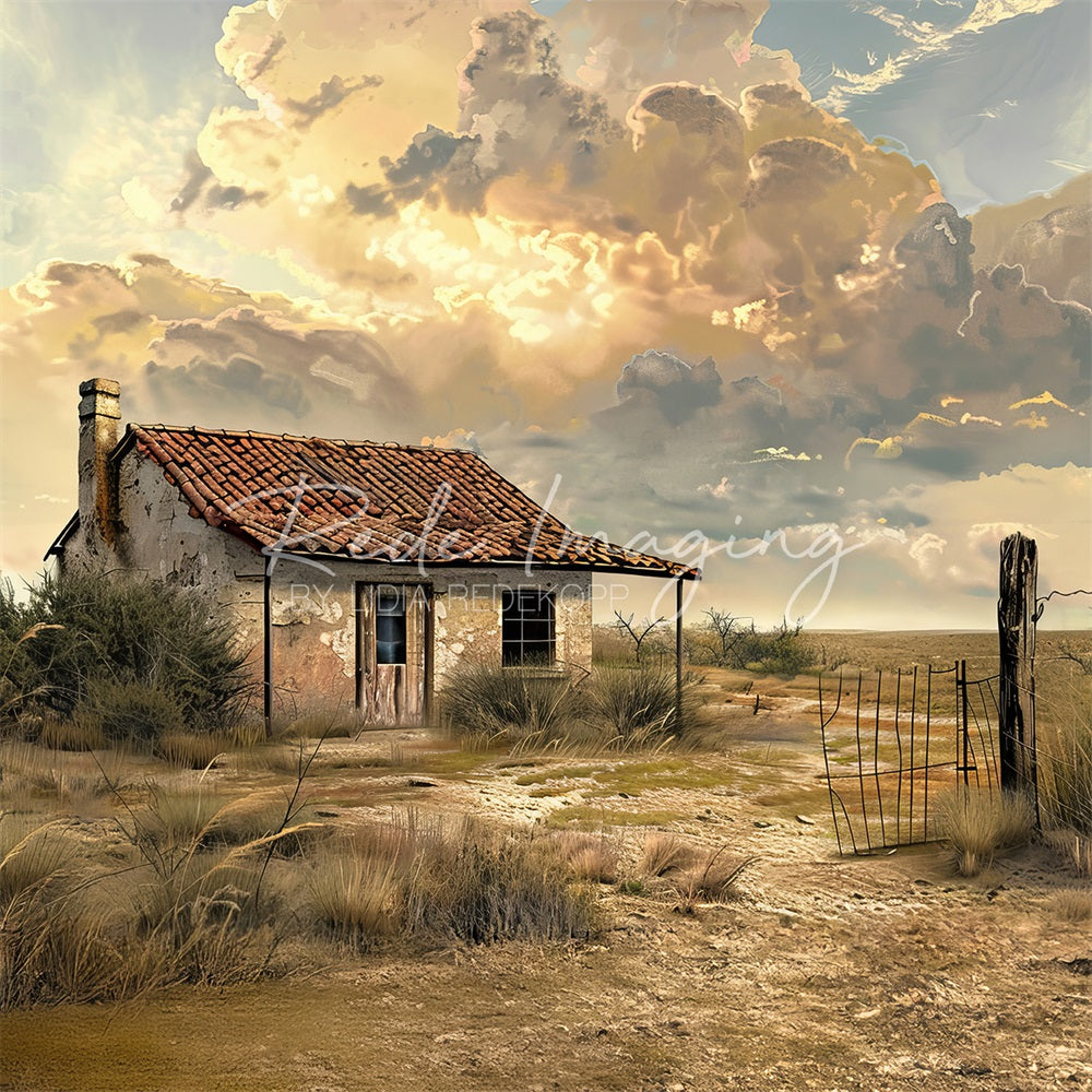 Kate Wild West Desert Abandoned House Backdrop Designed by Lidia Redekopp