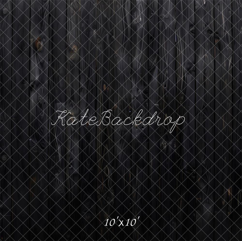 Kate Dark Retro Wooden Wall Floor Backdrop Designed by Patty Roberts