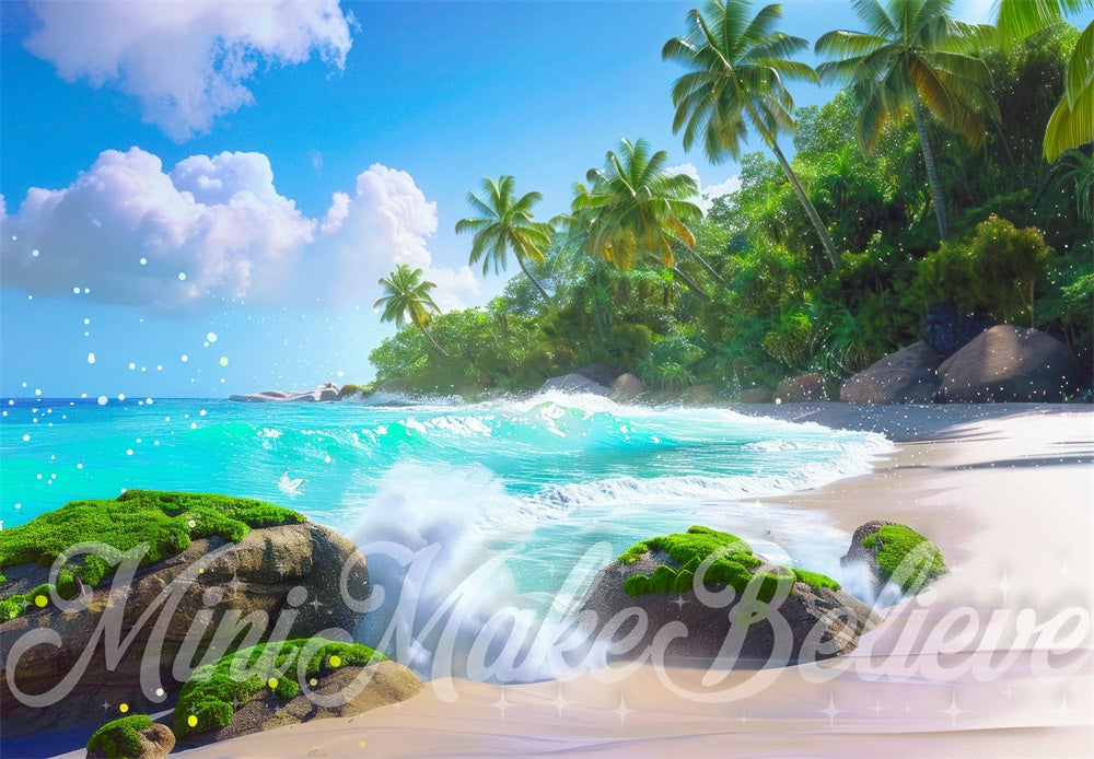 Kate Summer Dreamy Sea Beach Island Backdrop Designed by Mini MakeBelieve