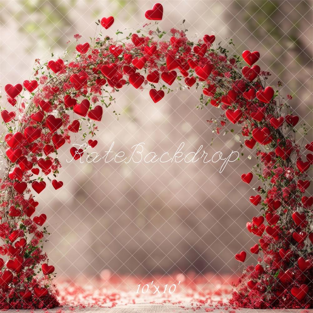 Kate Valentine Heart Arch Floral Backdrop Designed by Lidia Redekopp