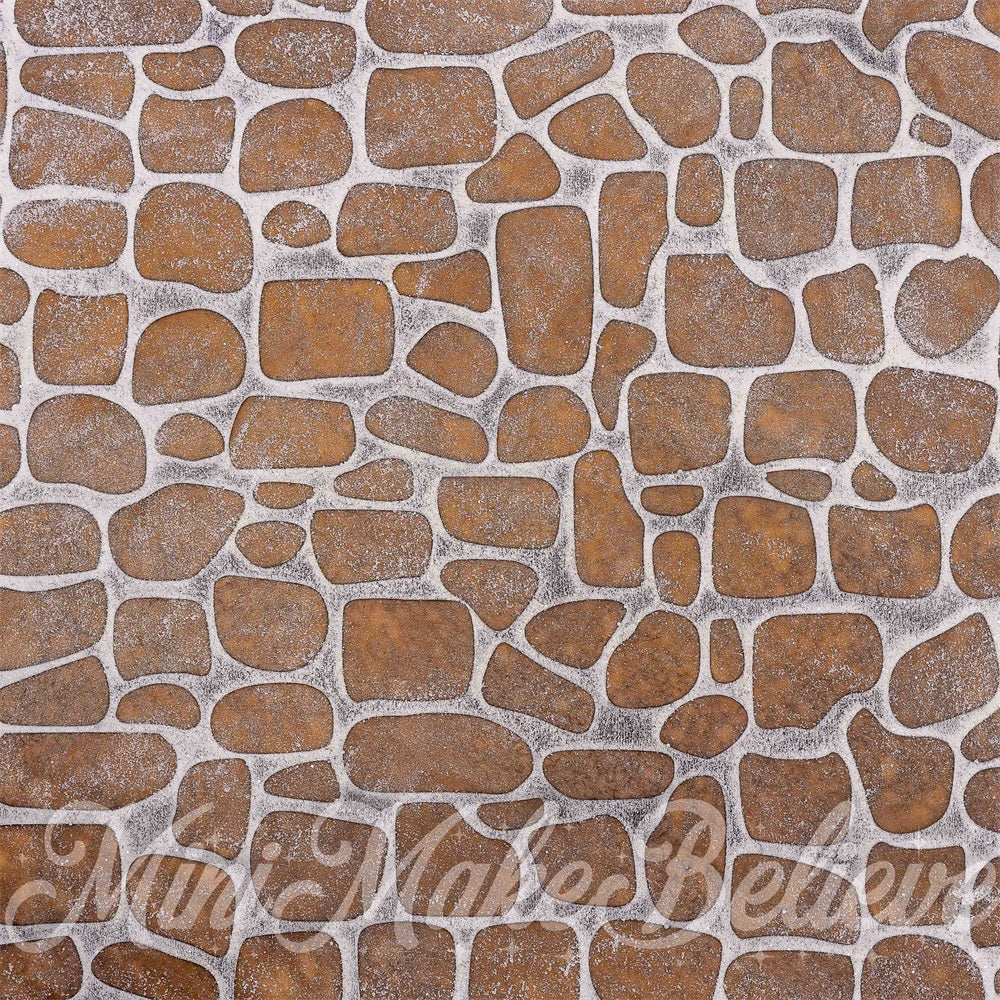 Kate Brown Cobblestone Road Floor Backdrop Designed by Mini MakeBelieve