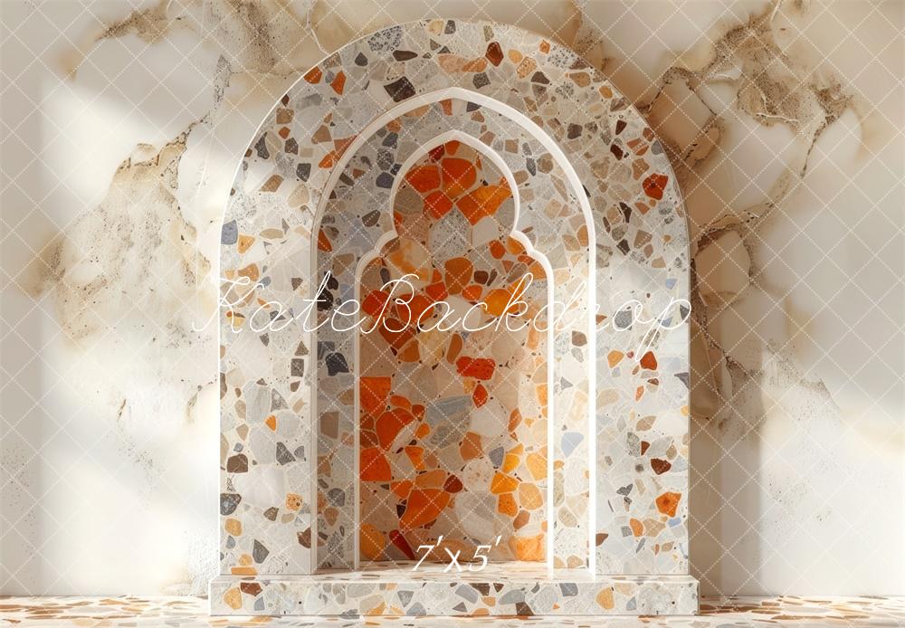 Kate Stone Arch Terrazzo Texture Backdrop Designed by Mini MakeBelieve