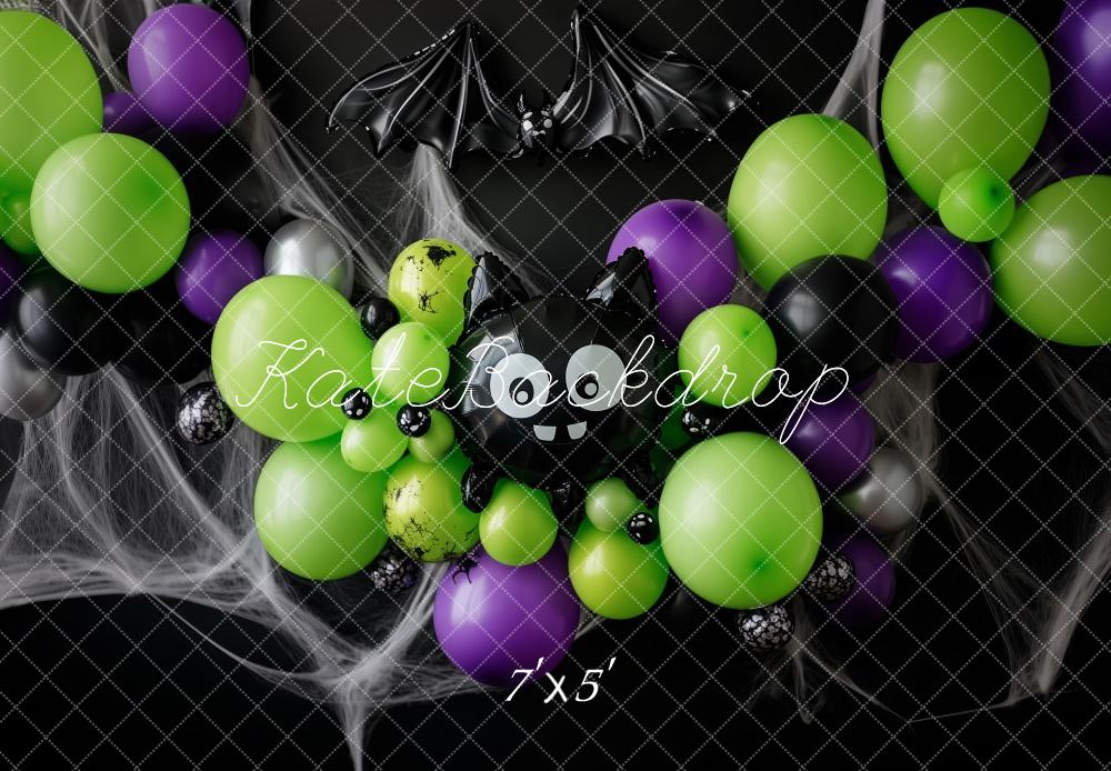 Palloni di Halloween Pipistrello Ragnatela Sfondo Designed by Patty Roberts