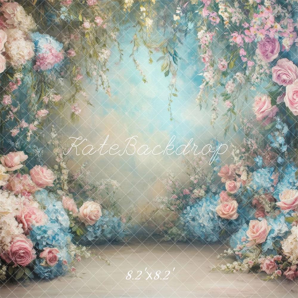 Kate Spring Fairyland Flower Pastel Rose Backdrop Designed by Emetselch