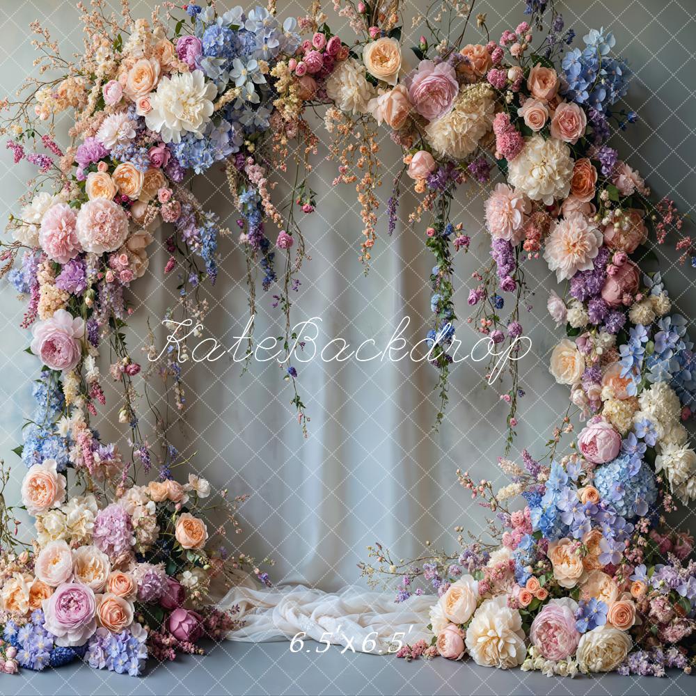 Kate Spring Flower Arch Pastel Wedding Backdrop Designed by Emetselch