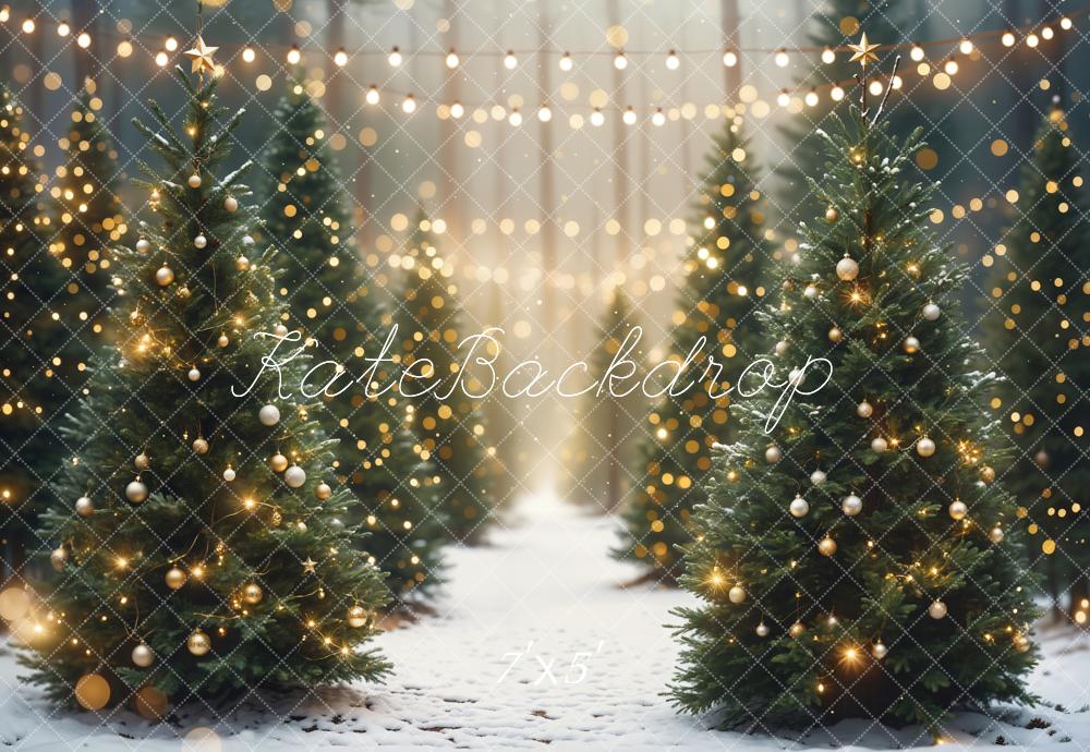 Kate Christmas Outdoor Forest Backdrop Designed by Emetselch