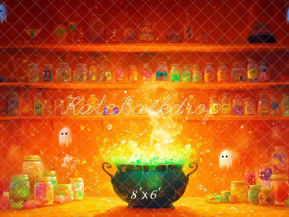 Halloween Potion Cauldron Foto Achtergrond Designed by Patty Roberts