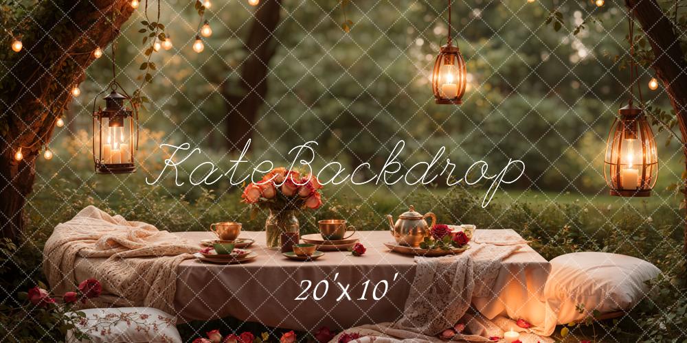 Kate Spring Romantic Garden Picnic Backdrop Designed by Emetselch