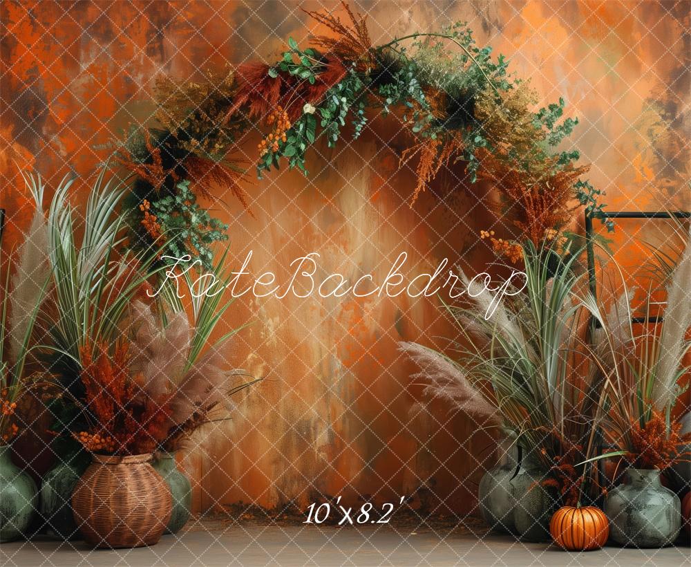 Kate Fall Orange Wall Archway Backdrop Designed by Patty Robert