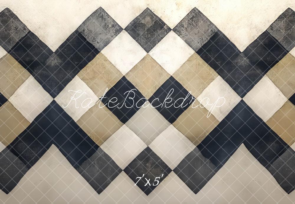 Kate Vintage Checkered Floor Backdrop Designed by Mini MakeBelieve