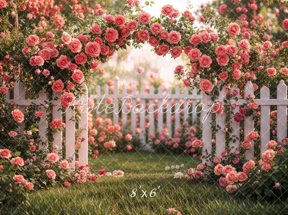 SALE Kate Spring Flower Arch Pink Rose Garden Backdrop Designed by Emetselch