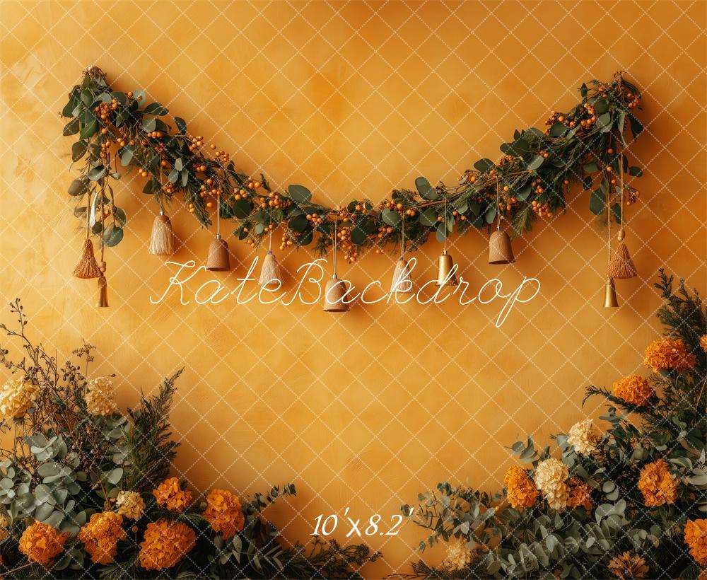 Kate Fall Rustic Floral Garland Backdrop Designed by Patty Roberts