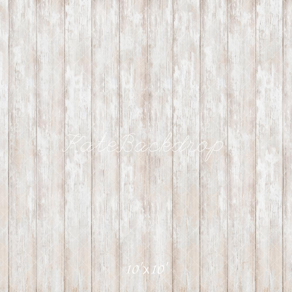 Fondo de Piso de Madera Blanca Rústica Diseñado por Kate Image