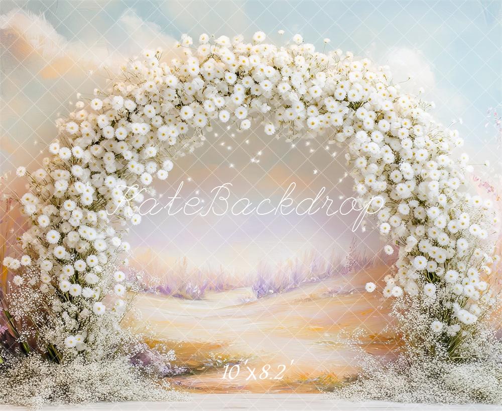 Kate Spring Flower Arch Pastel Backdrop Designed by Mini MakeBelieve