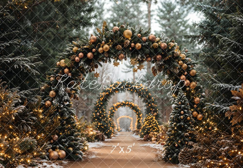 Archway di Albero di Natale Foresta Sfondo Designed by Emetselch