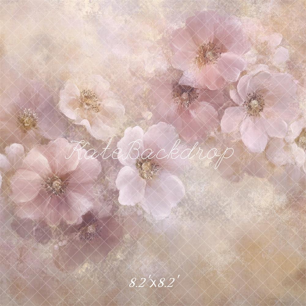 Kate Fine Art Floral Soft Pink Backdrop Designed by Lidia Redekopp