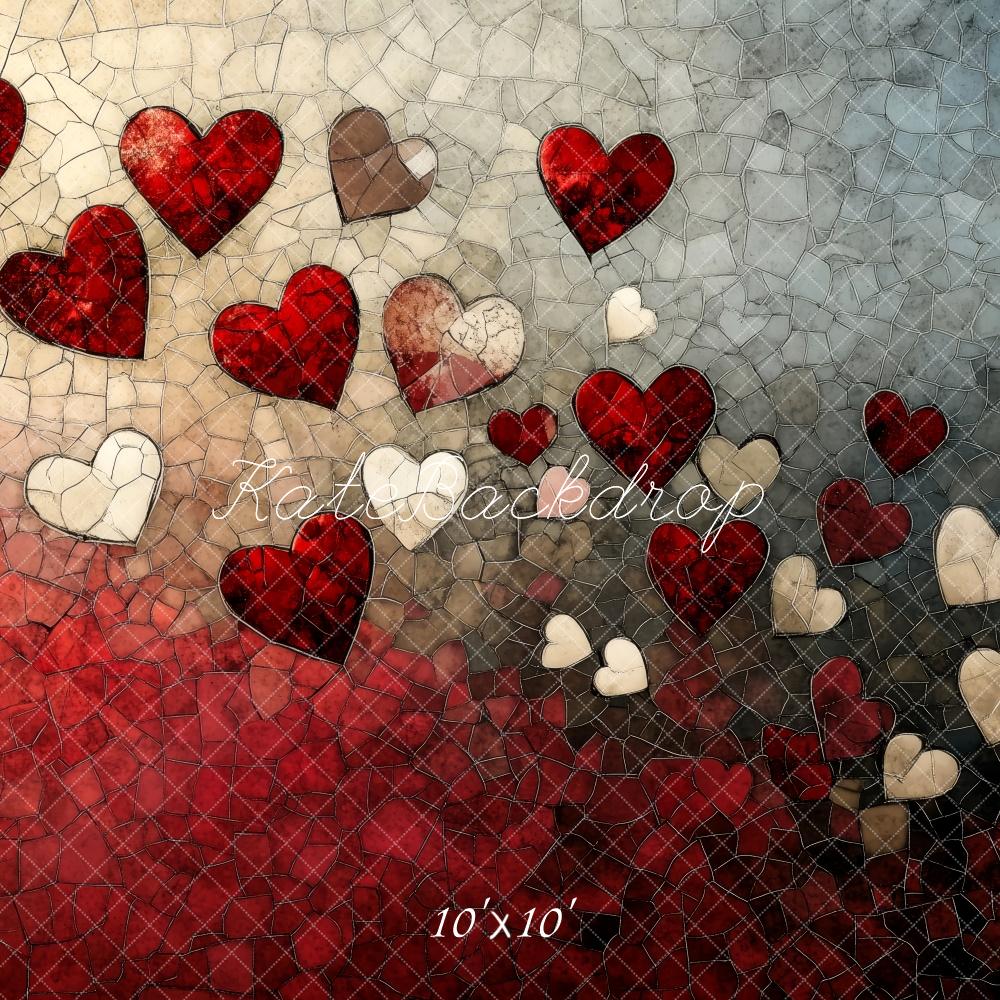 Kate Valentine Mosaic Heart Gradient Wall Backdrop Designed by Patty Roberts