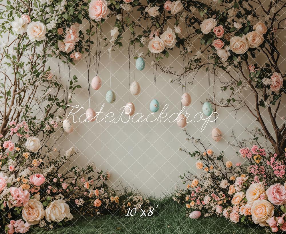 Kate Easter Floral Arch Egg Backdrop Designed by Emetselch