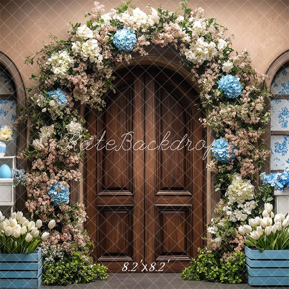 Kate Spring Flower Arch Easter Door Backdrop Designed by Mini MakeBelieve