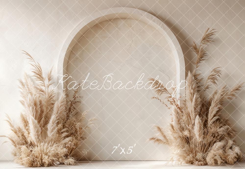 Fondo de Pampas Grass Arco Boho Diseñado por Emetselch