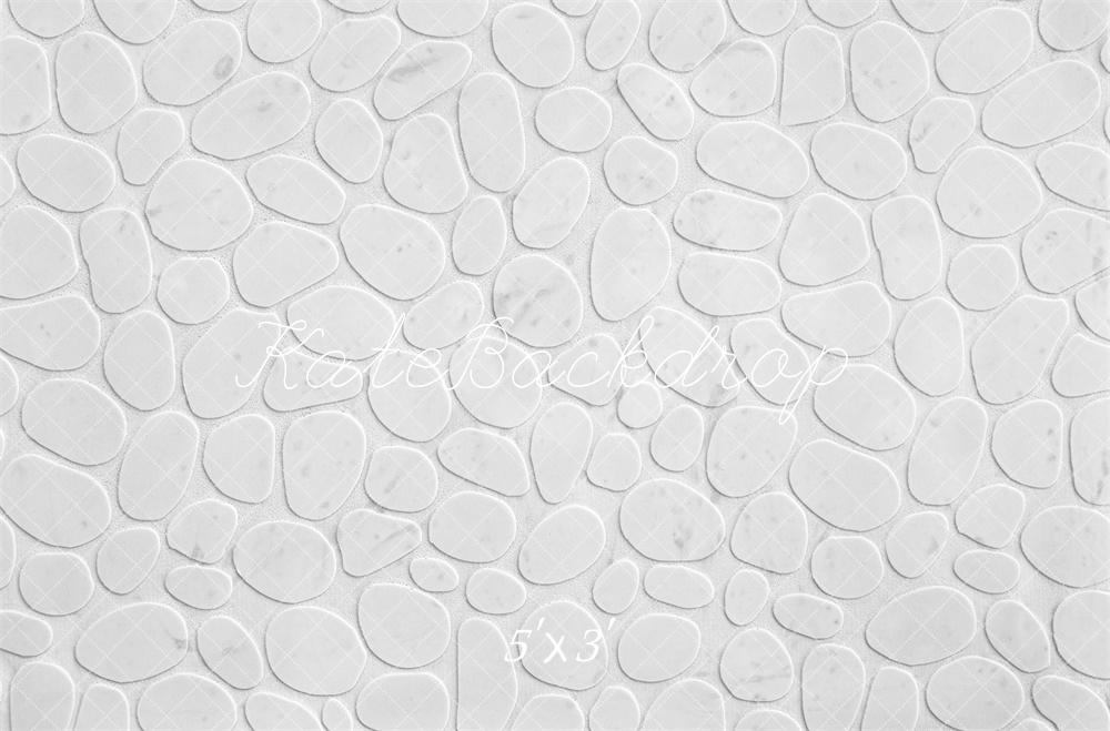 Kate White Pebble Stone Backdrop Designed by Mini MakeBelieve