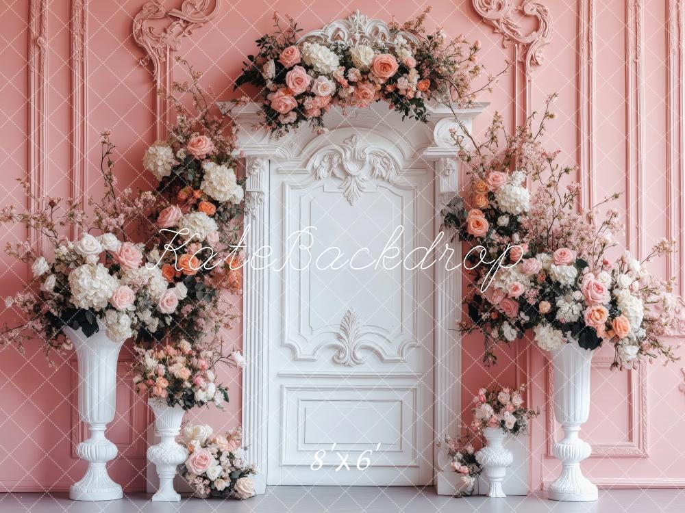 Kate Spring Floral Arch Pink Wedding Backdrop Designed by Patty Roberts