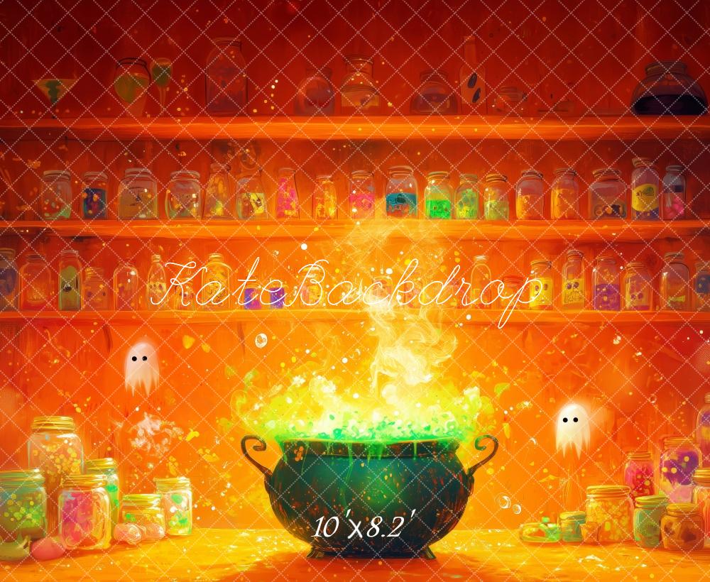 Halloween Potion Cauldron Foto Achtergrond Designed by Patty Roberts