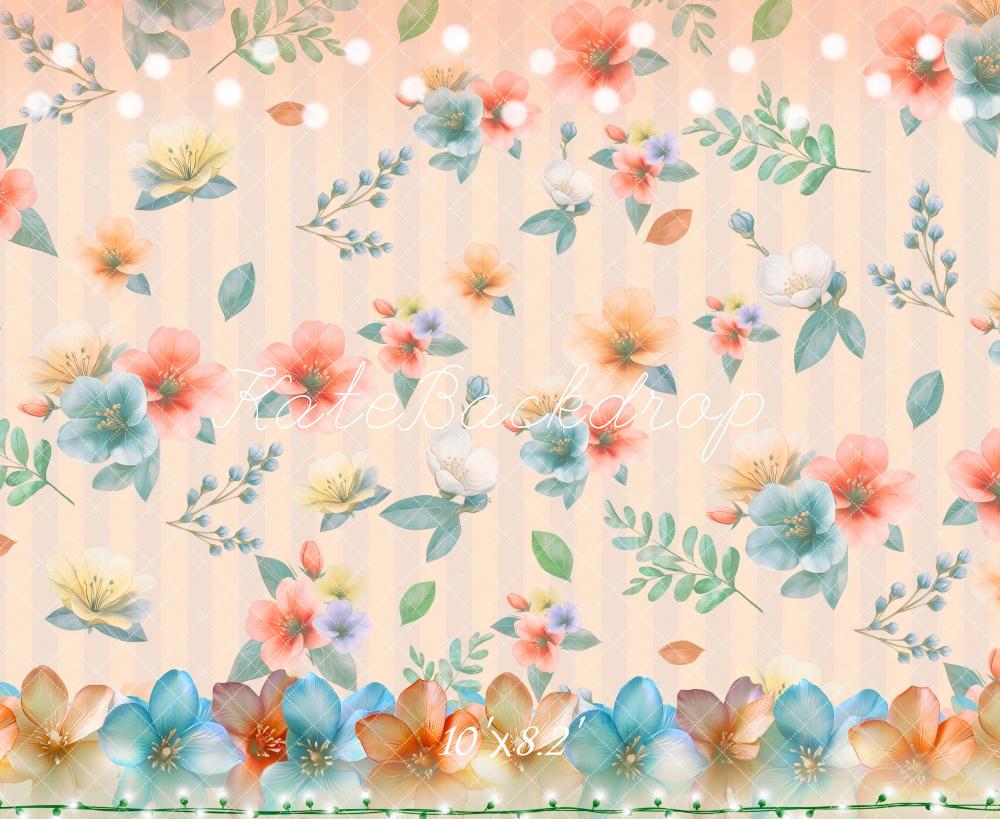 Fondo de Patrón Pastel Floral Diseñado por Laura Bybee