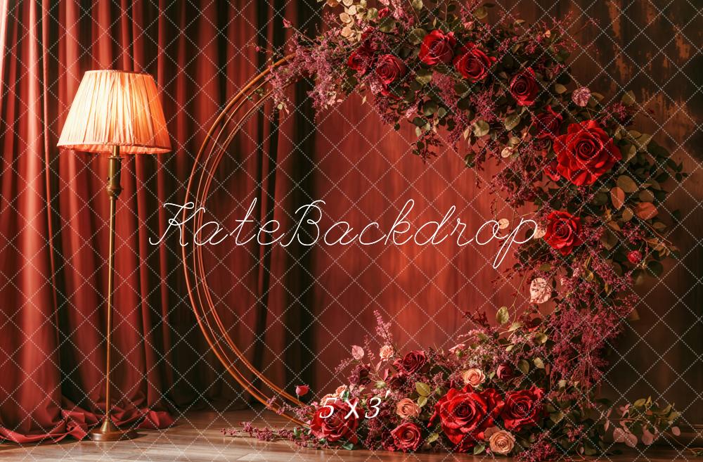 Kate Mother's Day Flower Arch Red Floral Backdrop Designed by Emetselch