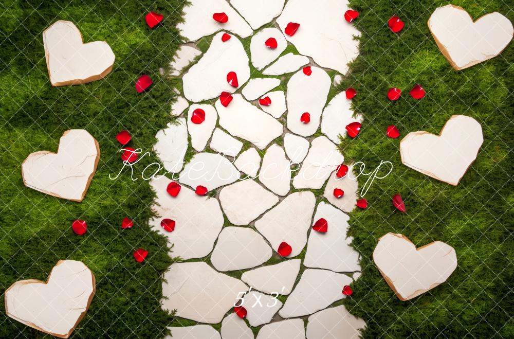 Valentine Stone Petals Path Floor Backdrop Designed by Patty Roberts