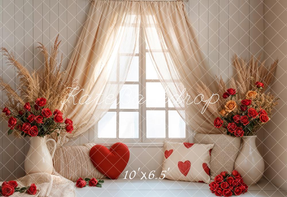 TEST Kate Valentine Boho Curtain Window Backdrop Designed by Emetselch