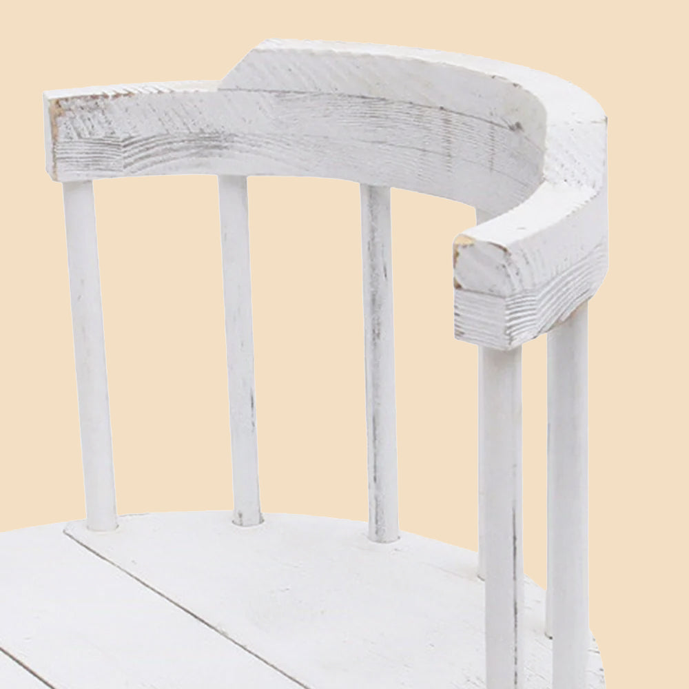 Kate Vintage White Wooden Chair Photography Props for Newborn