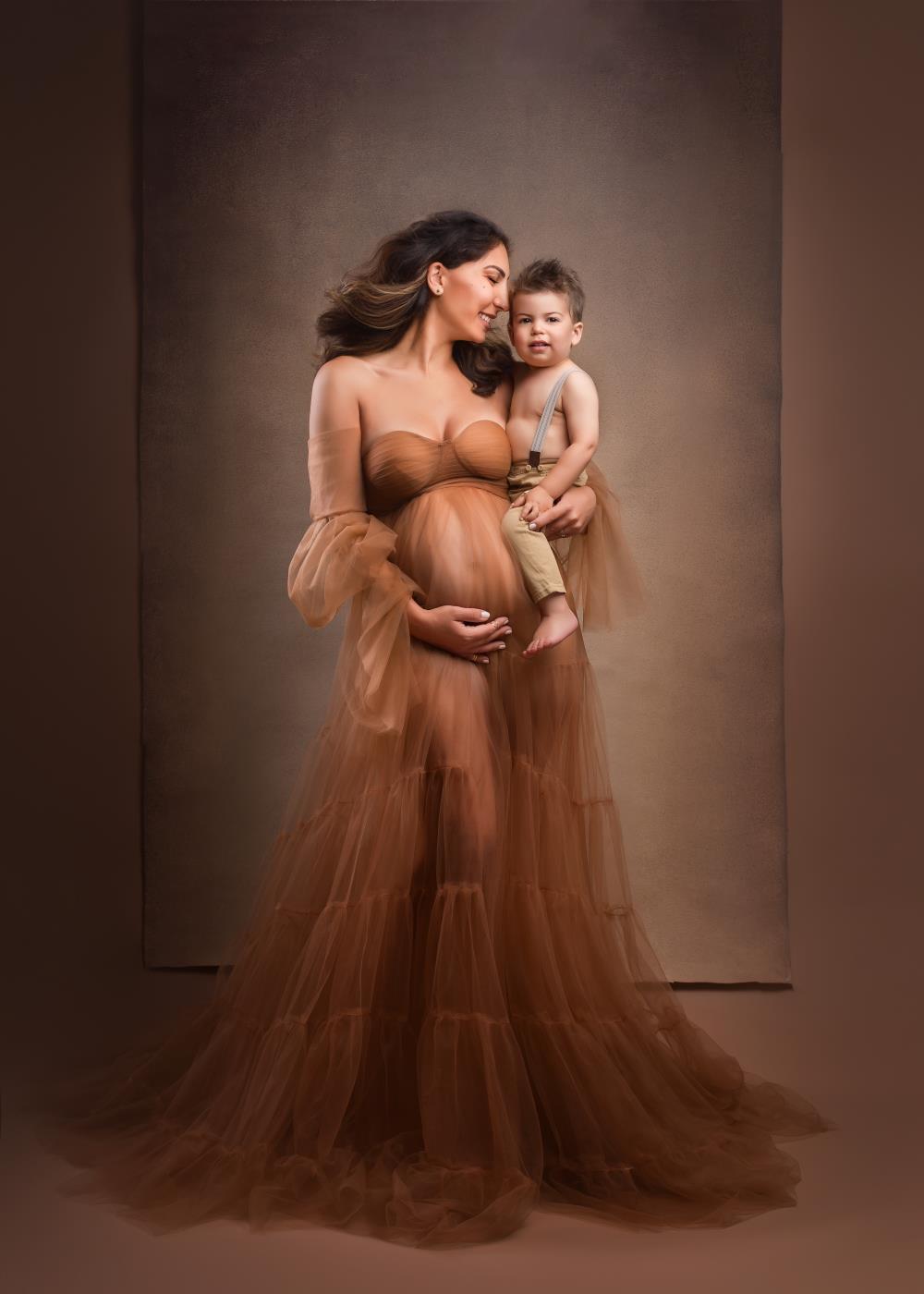 Kate Sexy Tulle Maternity Photoshoot Dress